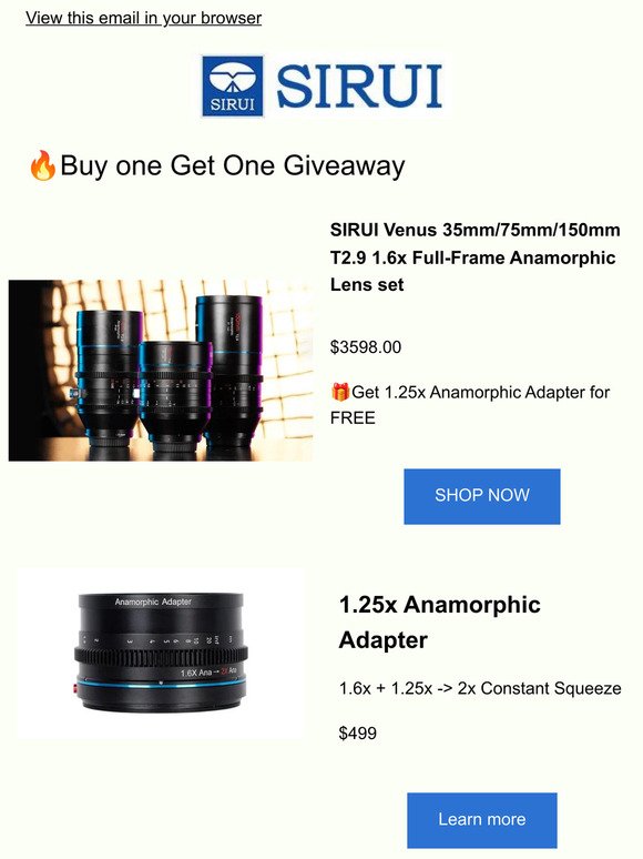 🎉Anamorphic Adapter & Camera cage Giveaway