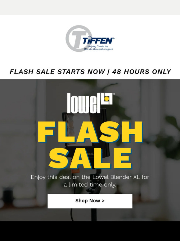 STARTING NOW! Shop our Lowel Blender XL Flash Sale!