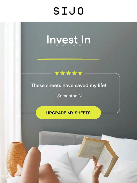 You deserve the best sheets 💯