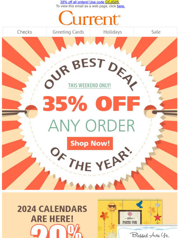 Current Catalog: You’ve been waiting for this: 35% off ANY order (no ...