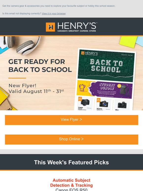 Get ready for back to school!