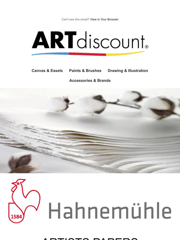 🎨 Save on Hahnemuhle Artists Papers!  🎨
