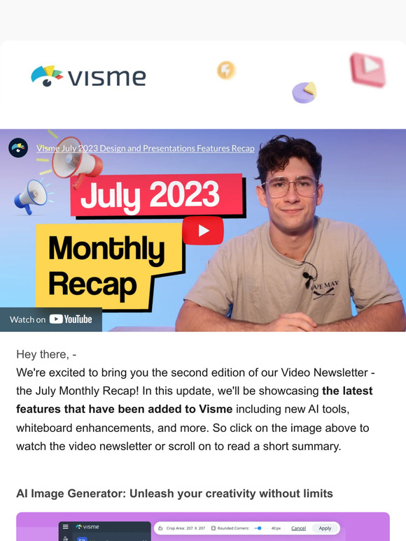 📅 Watch July’s Visme Video Recap: Unlock These Powerful New Features
