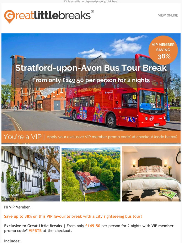 VIP FAVOURITE break with city sightseeing!