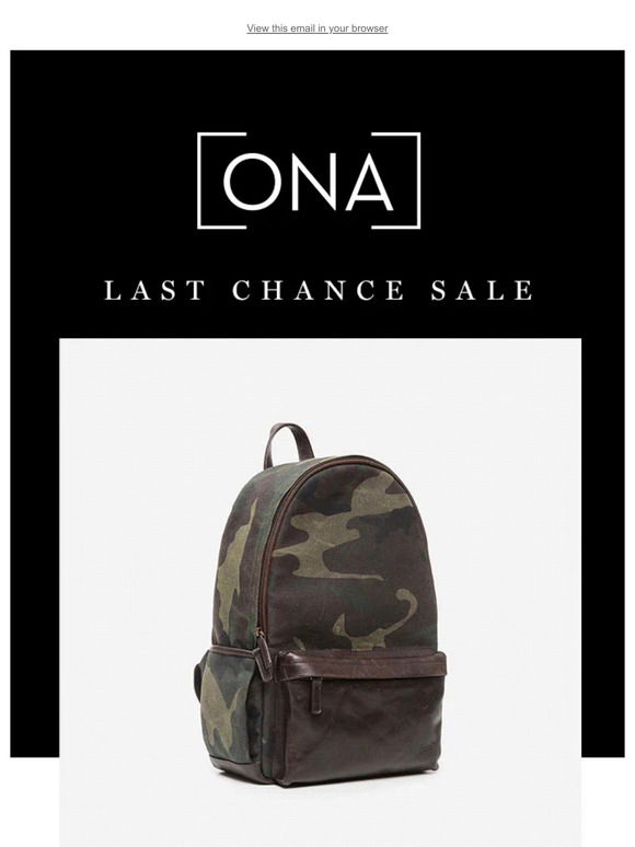 ONA Rockaway Canvas Camera Bag (Camouflage) at