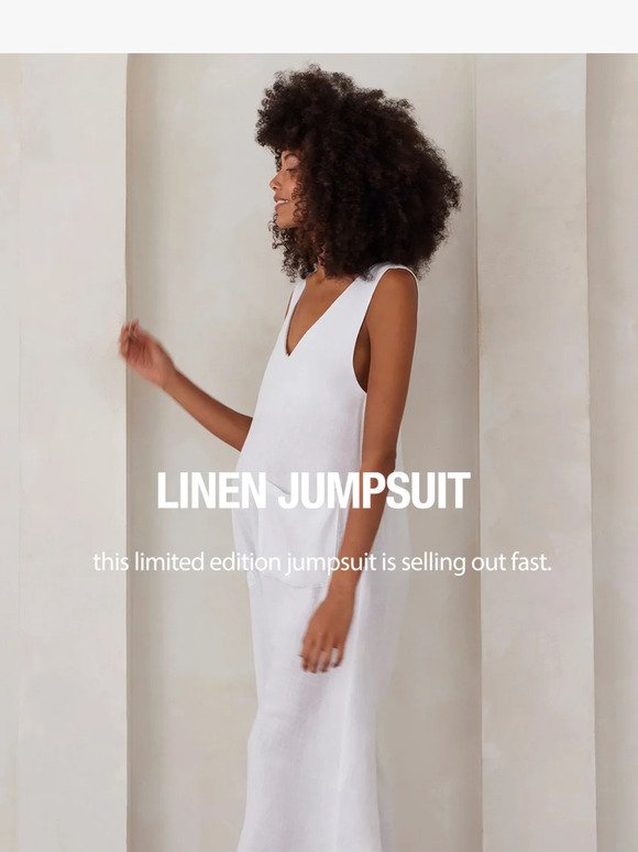 Selling Out Fast: Linen Jumpsuit
