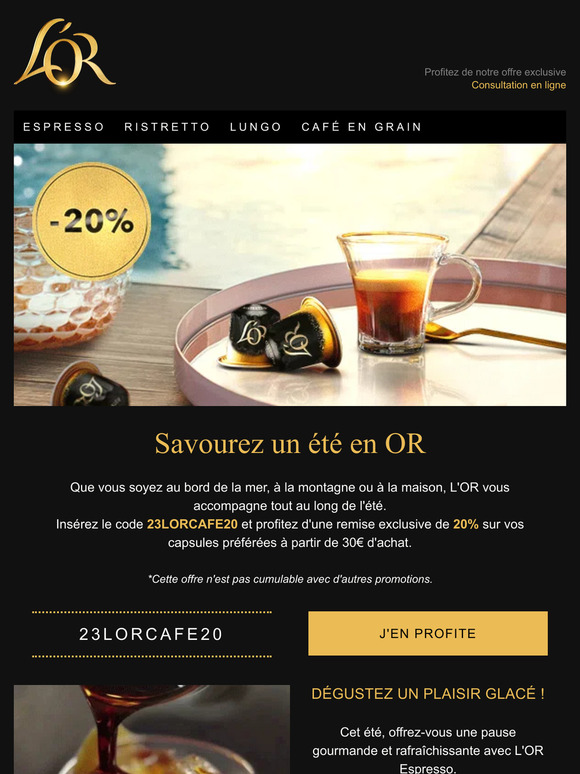 Rafraîchissez votre été avec L'OR
