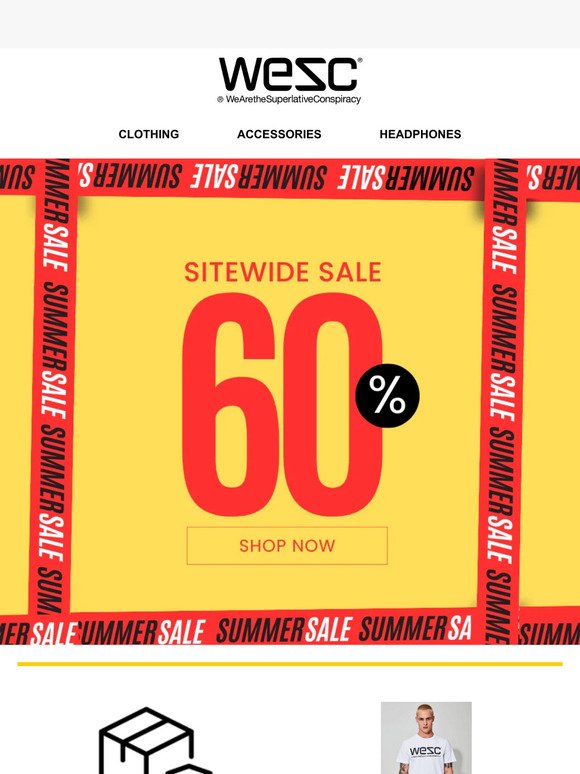 Summer Sizzle: 60% Off Sitewide at WeSC!