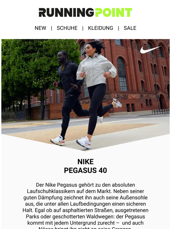 Nike Pegasus 40: ein Laufschuh für jeden Untergrund
