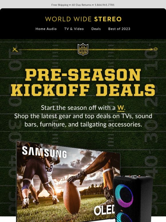 🏈 PRE-SEASON DEALS: Game-Changing TVs, projectors, and more! 🏈