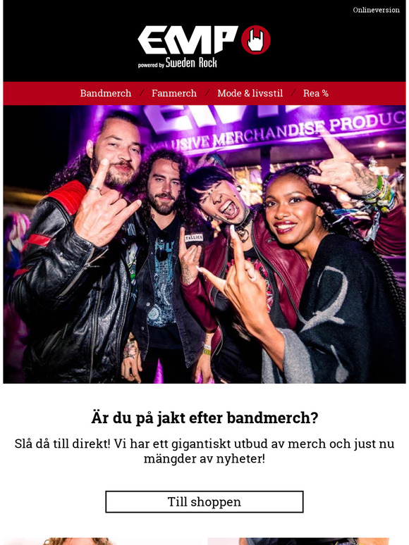 🤘 NYTT I LAGER: Mängder med bandmerch!