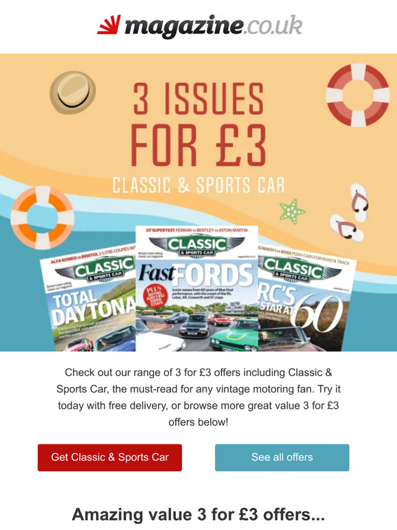 Amazing value 3 for £3 offers