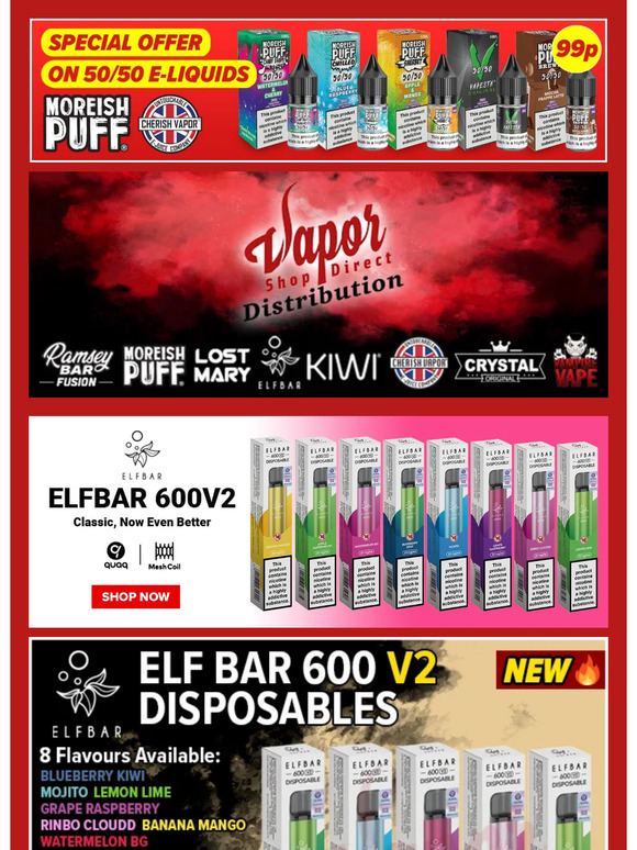NEW ELF BAR 600 V2 DISPOSABLES🔥 + Zero Nicotine Lost Mary's + Restocks by SKE, Elf Bar and more!