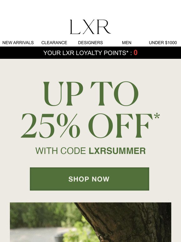 Up to 25% off