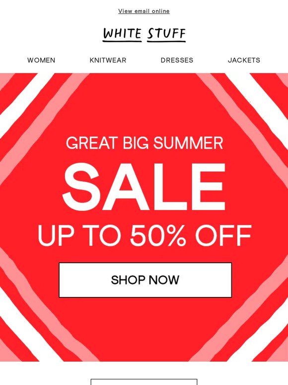 This one's big ☀️ Up to 50% off ☀️