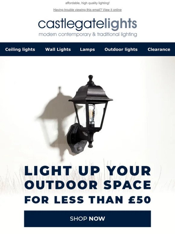 Outdoor lights under £50 🏡