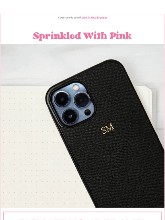 Sprinkled With Pink Meet our new gold foil accessories Milled