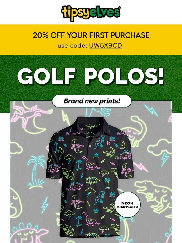Tipsy Elves upgrade your game with all new golf polos ⛳ Milled