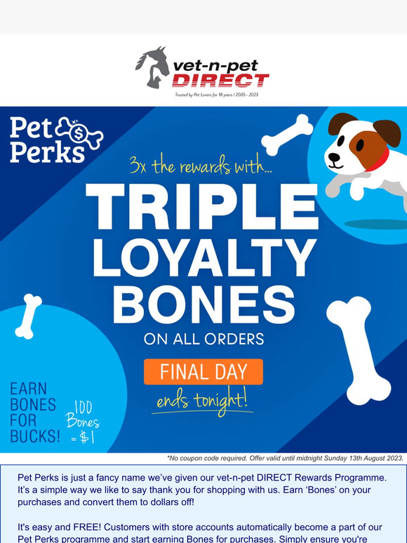 FINAL DAY for Triple the Rewards! 💰💰💰