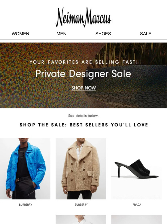 Exclusively for you: Private Designer Sale access - Neiman Marcus