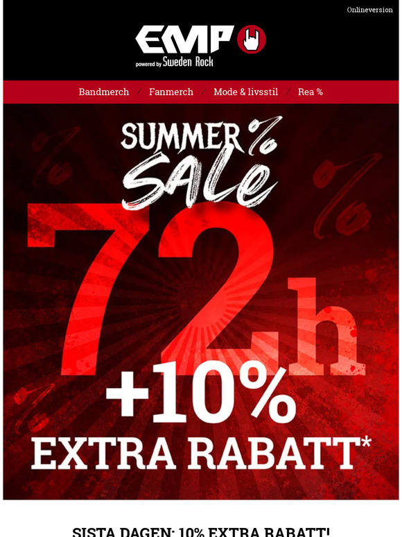 🛑 Slå till direkt! 10% EXTRA RABATT!