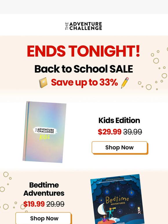 Last chance to save up to 33%