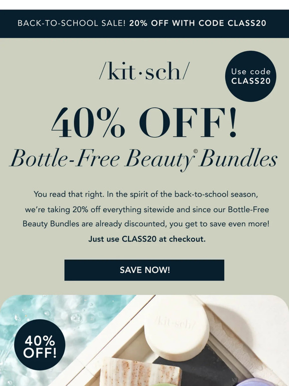 40% off Bottle-Free Beauty Bundles? Yes please! 🙋