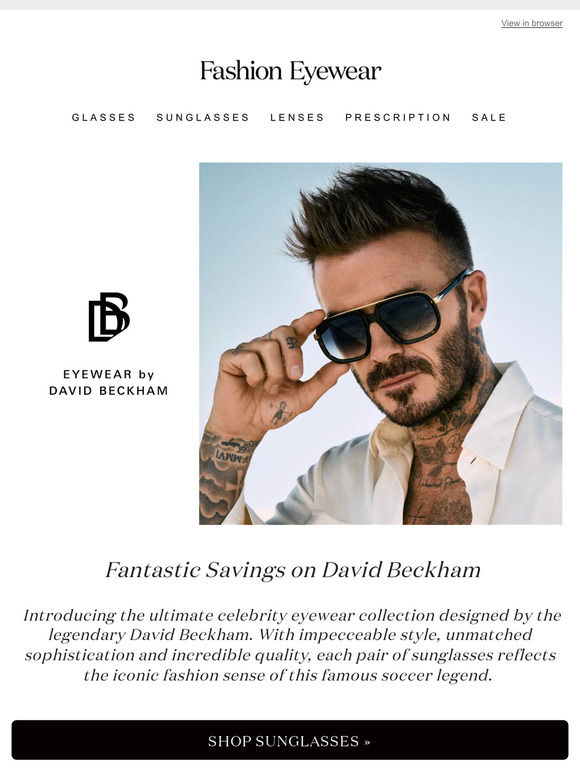 Fantastic Savings on David Beckham Eyewear!