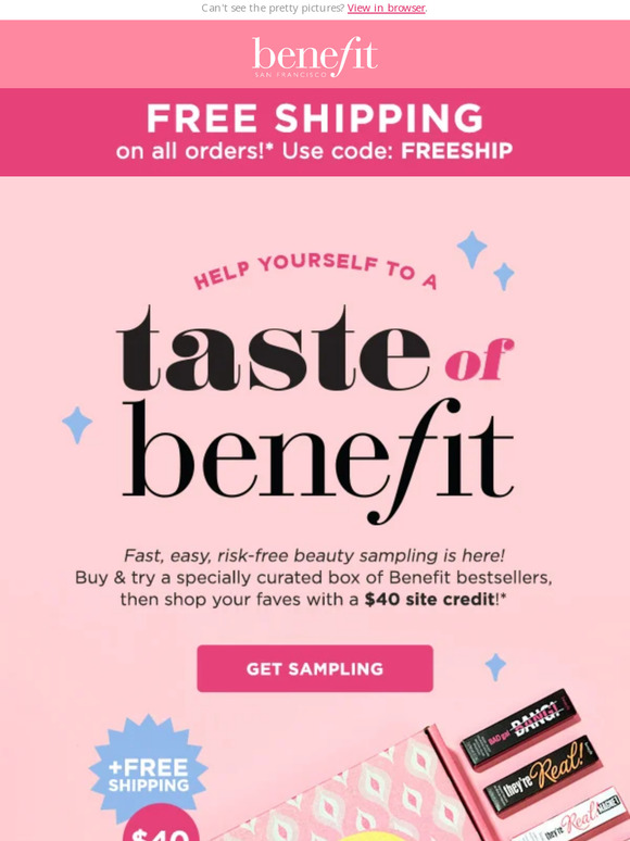 Benefit Cosmetics Taste of Benefit Sampler