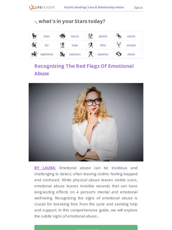 LifeReader: Recognizing The Red Flags Of Emotional Abuse 💔 | Milled