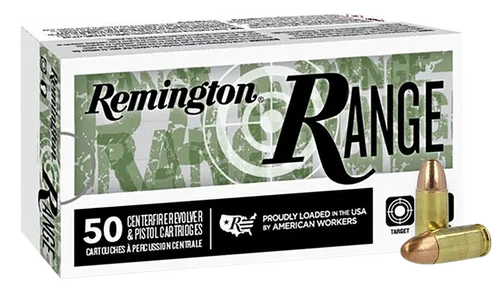 Remington Range 9mm, 115gr, 1145 fps, Full Metal Jacket, 50Bx/20Cs