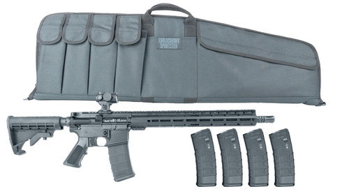 Core 15 Scout Package 5.56/.223, 16" Barrel, Black, 5 P-Mags, Sousa Optics Micro Red Dot, Blackhawk Tactical Carbine Case, 30rd