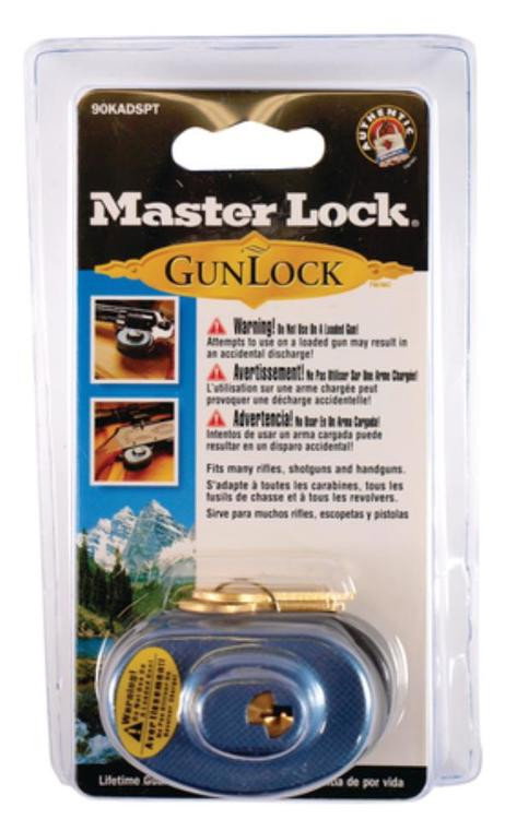 Master Lock Gun Lock Keyed Alike (P104) Black/Blue
