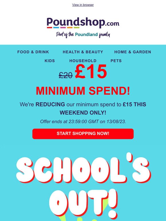 SCHOOL'S OUT! 🚨 Get 10% OFF school holiday essentials!
