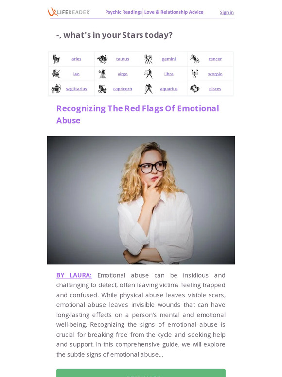 lifereader Recognizing The Red Flags Of Emotional Abuse 💔 Milled