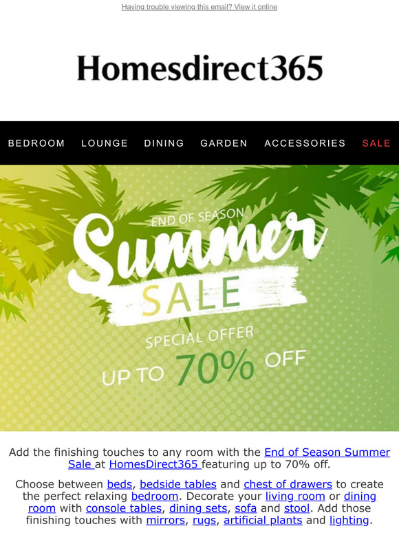 🌴 END OF SEASON SUMMER SALE WITH UP TO 70% OFF ⛱️