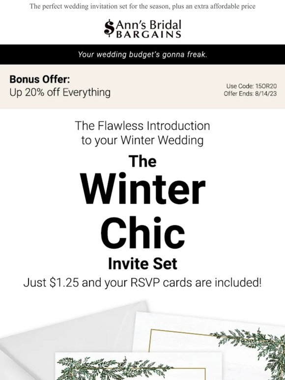 The Perfect Winter Wedding Invitation Does Exist