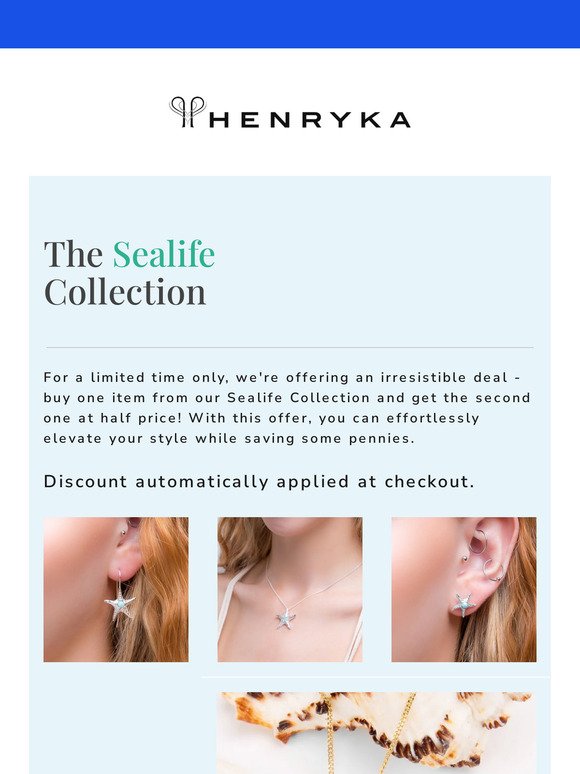 Sealife Collection: Buy One Get One Half Price 🐙