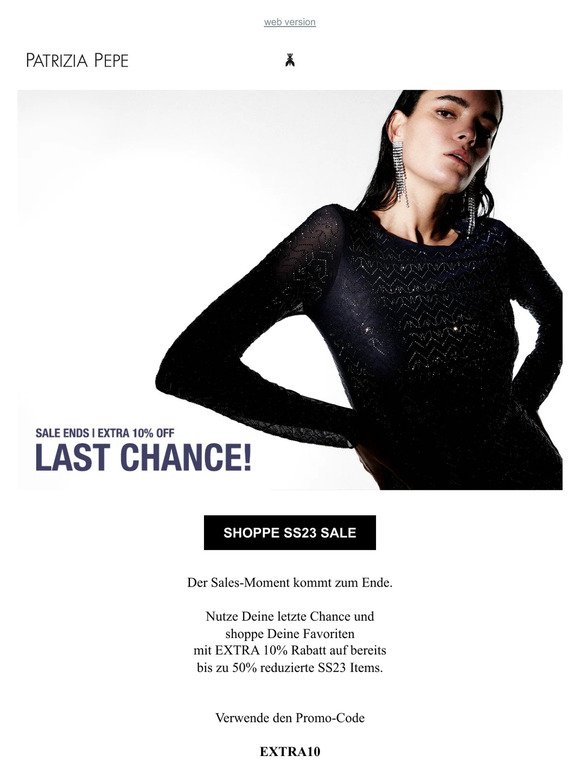 Letzte Chance | EXTRA 10% OFF