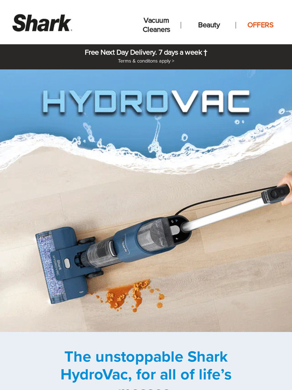 Shark Clean Introducing the unstoppable Shark HydroVac Milled