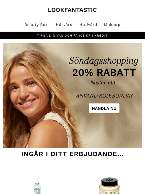 SNABBT ⚠️ 20% rabatt på skönhet du *behöver*