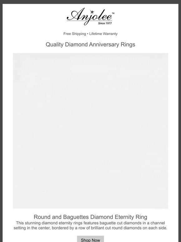 Just Launched! Diamond Anniversary Rings
