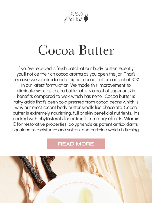 Get to know: Cocoa Butter 🤎