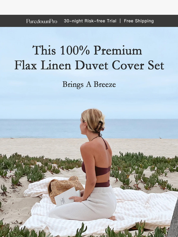 Exclusive 20% OFF on The Linen Duvet Cover