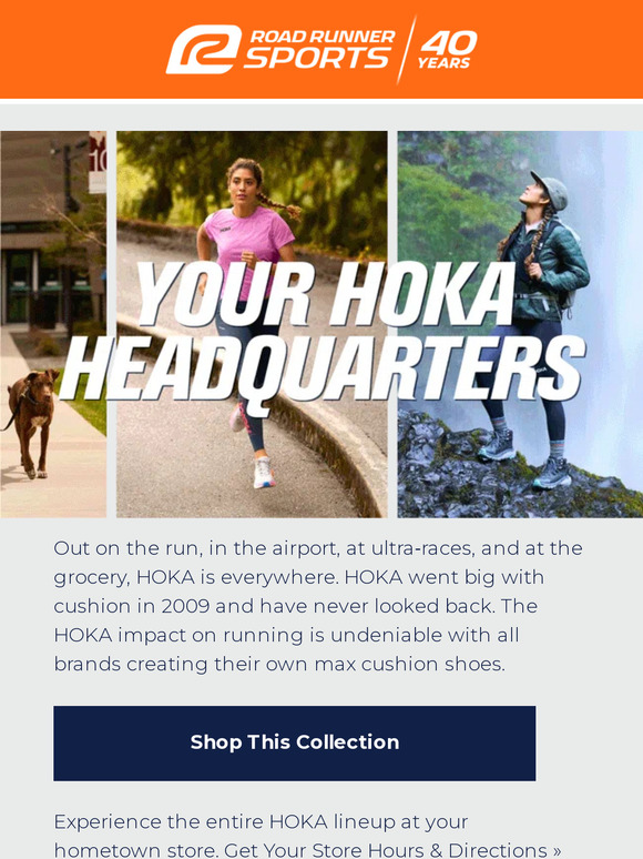 Road Runner Sports To Your HOKA Headquarters Milled