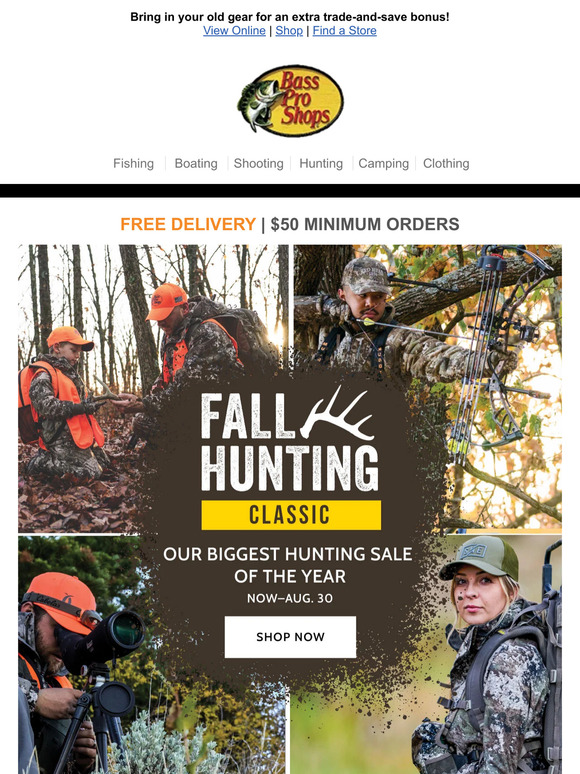 Bass Pro Shops: Save Up To 40% During Our Fall Hunting Classic | Milled