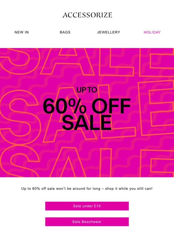 Did you see? Up to 60% off