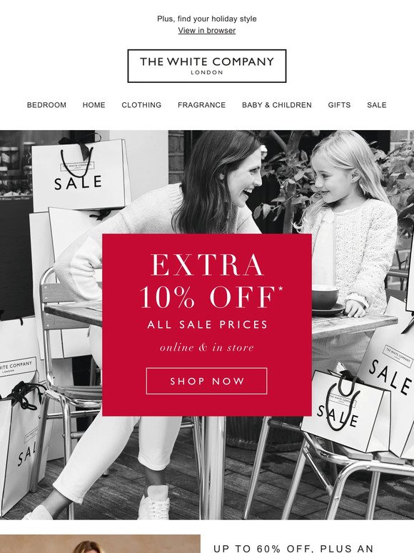 Hurry! Extra 10% off sale ends soon