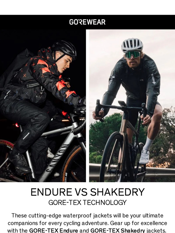 GOREWEAR Endure vs GORETEX Shakedry Jacket Milled