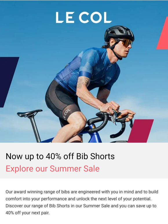 le col bib shorts sale